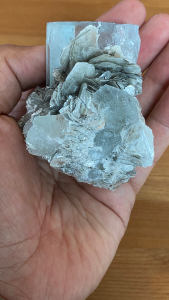 Aquamarine with Mica - RopesandRocks