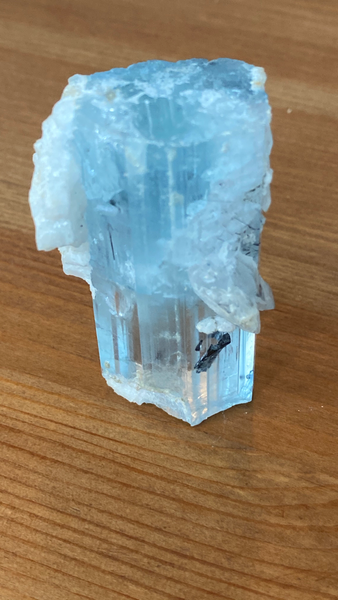 Aquamarine with Tourmaline - RopesandRocks