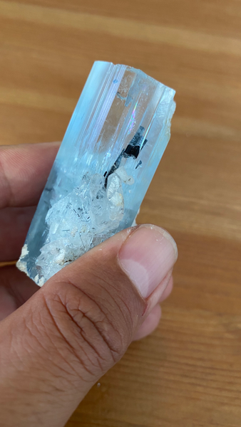 Aquamarine with Tourmaline - RopesandRocks