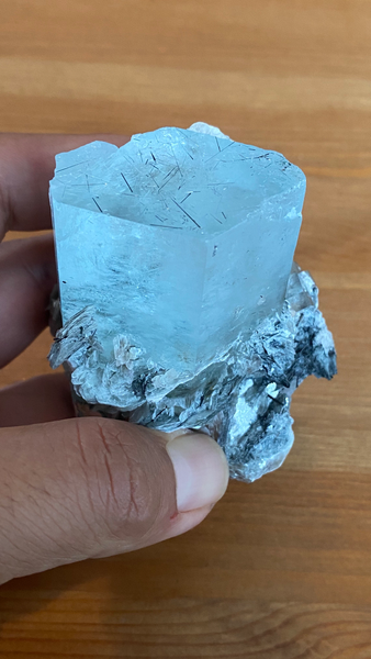 Aquamarine with Mica - RopesandRocks