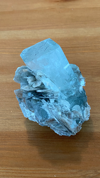 Aquamarine with Mica - RopesandRocks