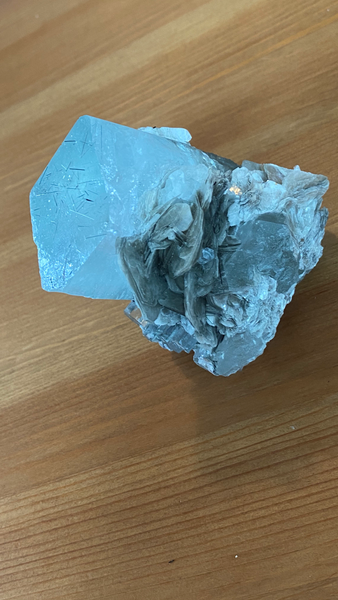 Aquamarine with Mica - RopesandRocks