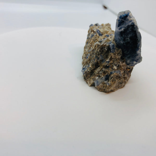 Blue Sapphire on matrix - RopesandRocks