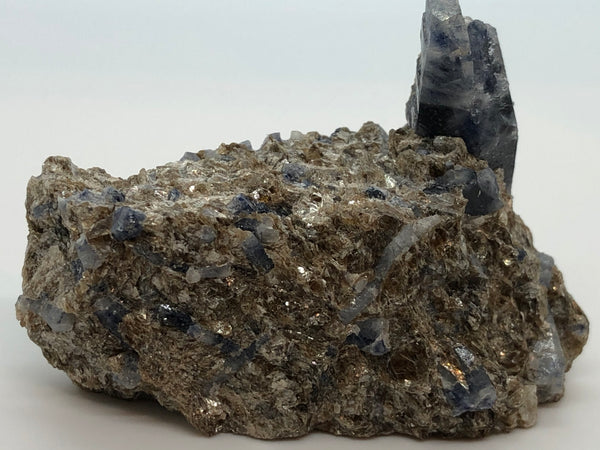 Blue Sapphire on matrix - RopesandRocks