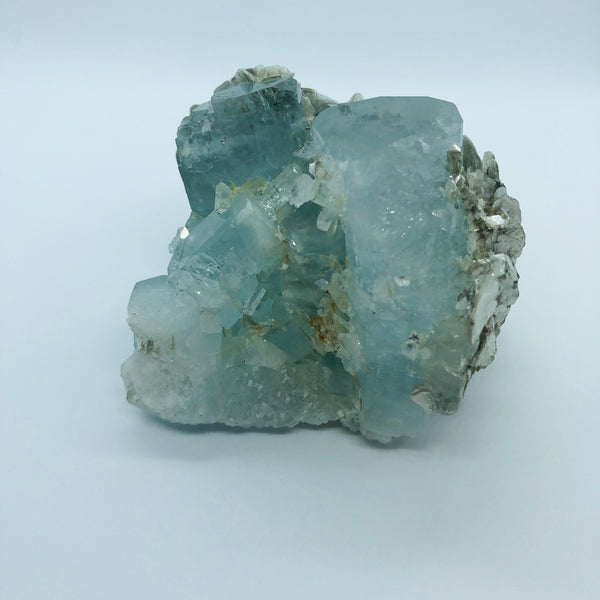 Aquamarine with mica - RopesandRocks