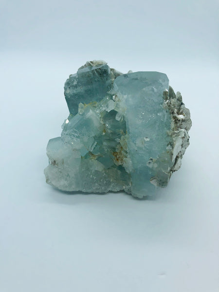 Aquamarine with mica - RopesandRocks