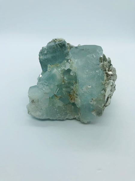 Aquamarine with mica - RopesandRocks