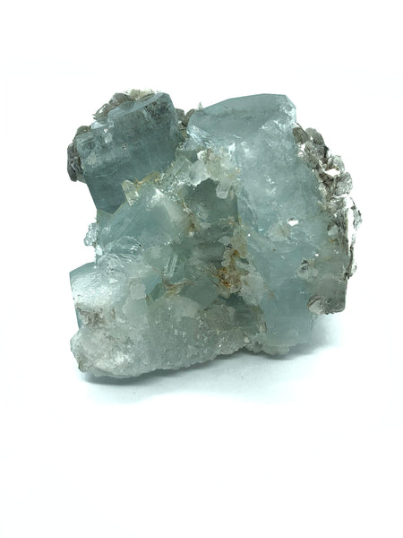 Aquamarine with mica - RopesandRocks