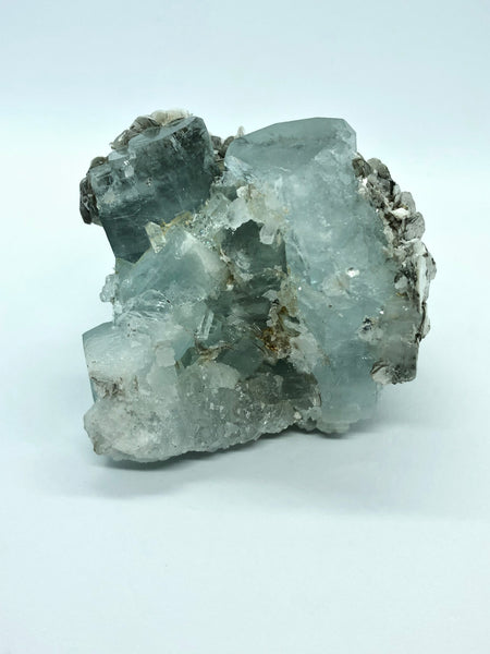 Aquamarine with mica - RopesandRocks