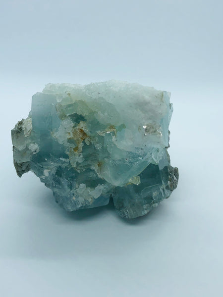 Aquamarine with mica - RopesandRocks