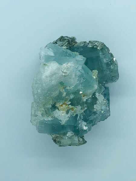 Aquamarine with mica - RopesandRocks