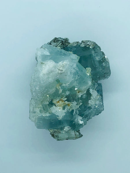 Aquamarine with mica - RopesandRocks