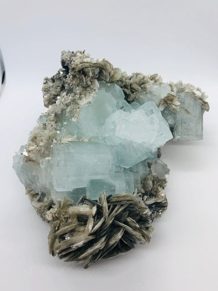 Aquamarine with Mica - RopesandRocks