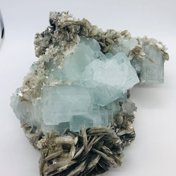 Aquamarine with Mica - RopesandRocks