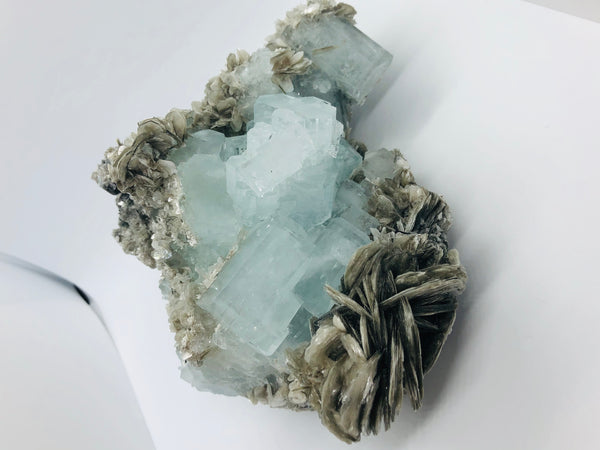 Aquamarine with Mica - RopesandRocks