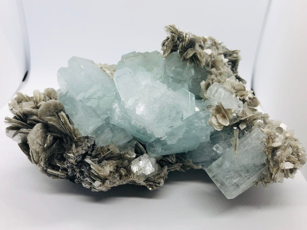 Aquamarine with Mica - RopesandRocks