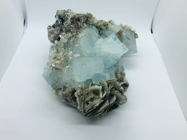 Aquamarine with Mica - RopesandRocks