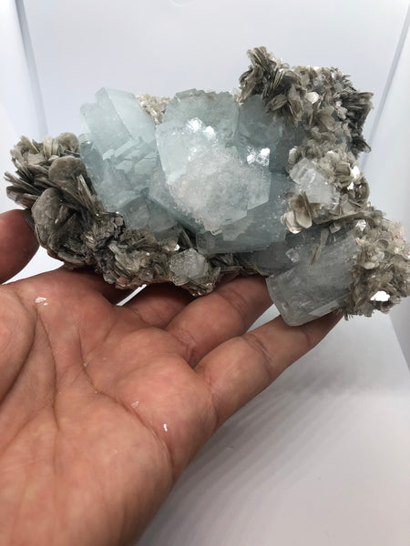 Aquamarine with Mica - RopesandRocks