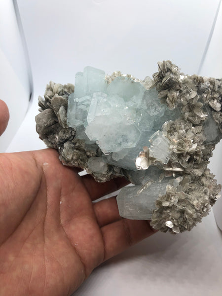 Aquamarine with Mica - RopesandRocks