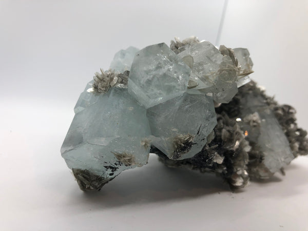 Aquamarine with Mica - RopesandRocks