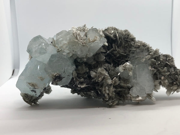 Aquamarine with Mica - RopesandRocks