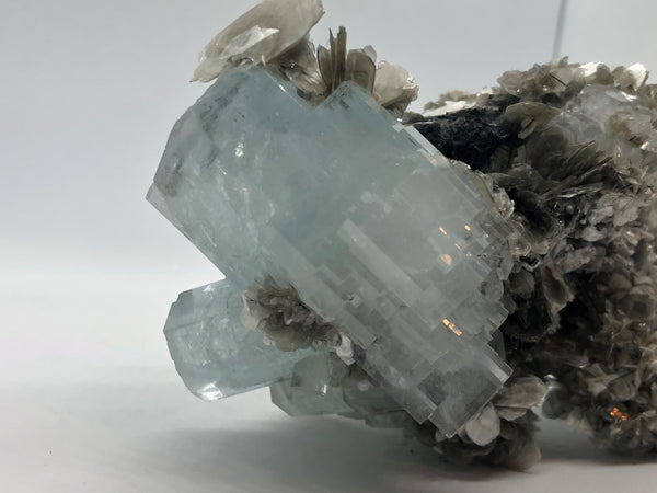 Aquamarine with Mica - RopesandRocks