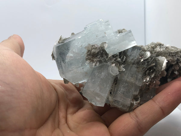 Aquamarine with Mica - RopesandRocks