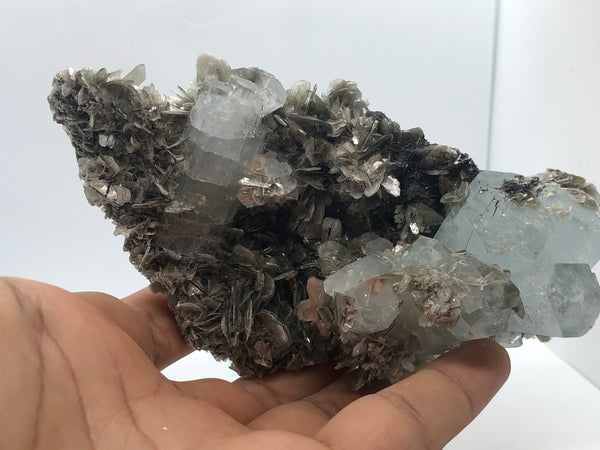 Aquamarine with Mica - RopesandRocks