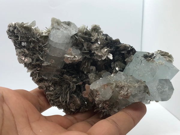 Aquamarine with Mica - RopesandRocks