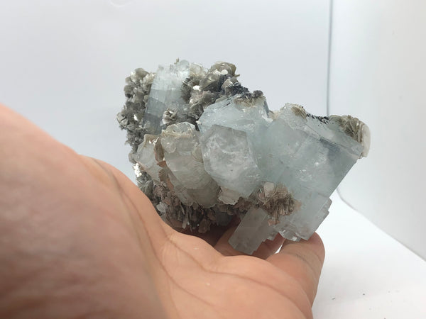 Aquamarine with Mica - RopesandRocks