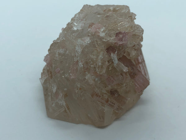 Pink tourmaline with quartz - RopesandRocks