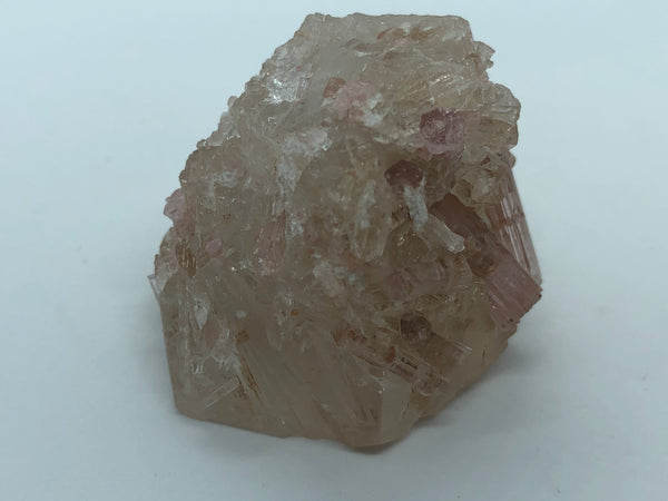 Pink tourmaline with quartz - RopesandRocks