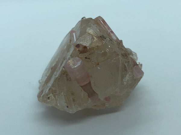 Pink tourmaline with quartz - RopesandRocks