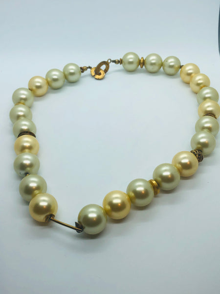 Golden Pearl Necklace - RopesandRocks