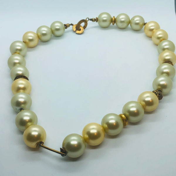 Golden Pearl Necklace - RopesandRocks