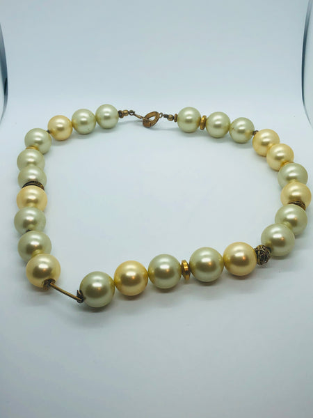 Golden Pearl Necklace - RopesandRocks