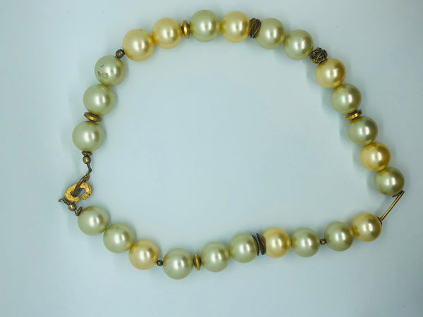 Golden Pearl Necklace - RopesandRocks