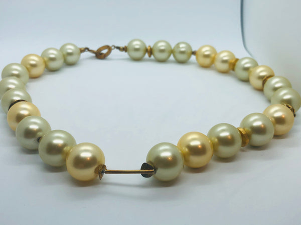 Golden Pearl Necklace - RopesandRocks