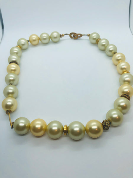 Golden Pearl Necklace - RopesandRocks