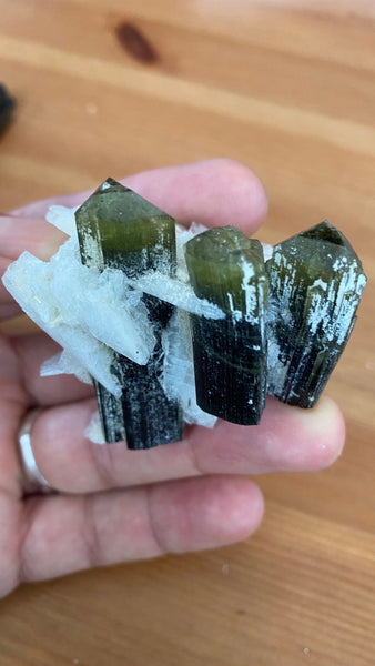 Tourmaline Group with Calvandite - RopesandRocks